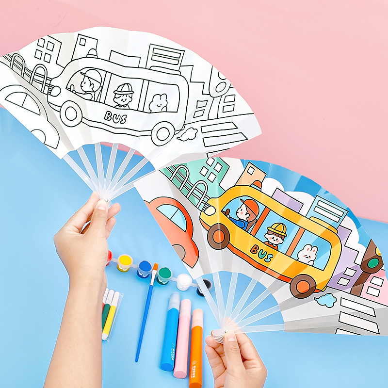 🌈พัดมือศิลปะ🌈ของเล่น พัดจีน พัดรูปทรง📌คละลาย เริ่มตั้นที่ 3 บาท✅พร้อมส่งOhwowshop อุปกรณ์ สี ศิลปะ เครื่องเขียน