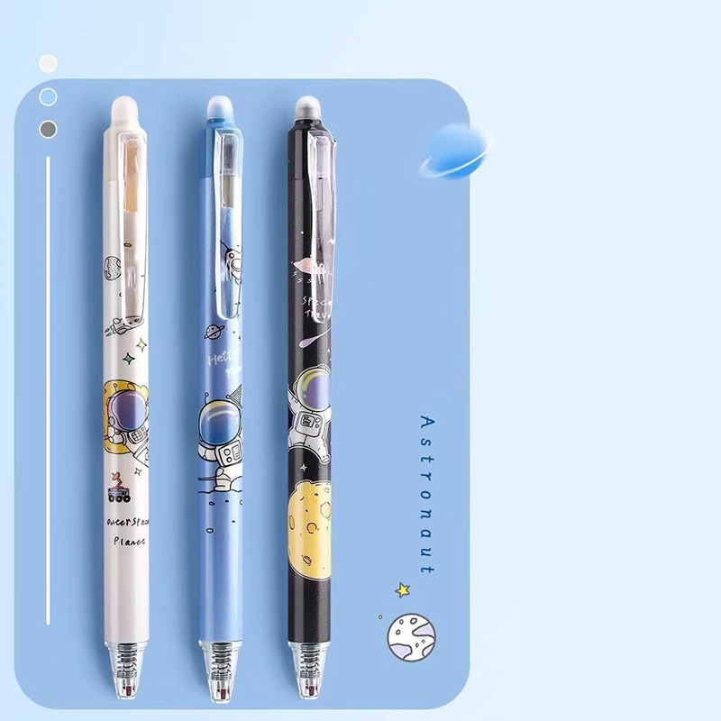 ⭐ปากกากดลบได้⭐ด้ามลายอวกาศ ไส้เจลสีน้ำเงิน 0.5📌คละลาย ชิ้นละ 5 บาท✔️พร้อมส่ง Ohwowshop ลบได้ ปากกาเจลลบได้ เครื่องเขียน