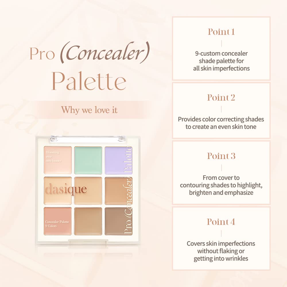 Dasique Pro Concealer Palette 9 g. #01 Cover