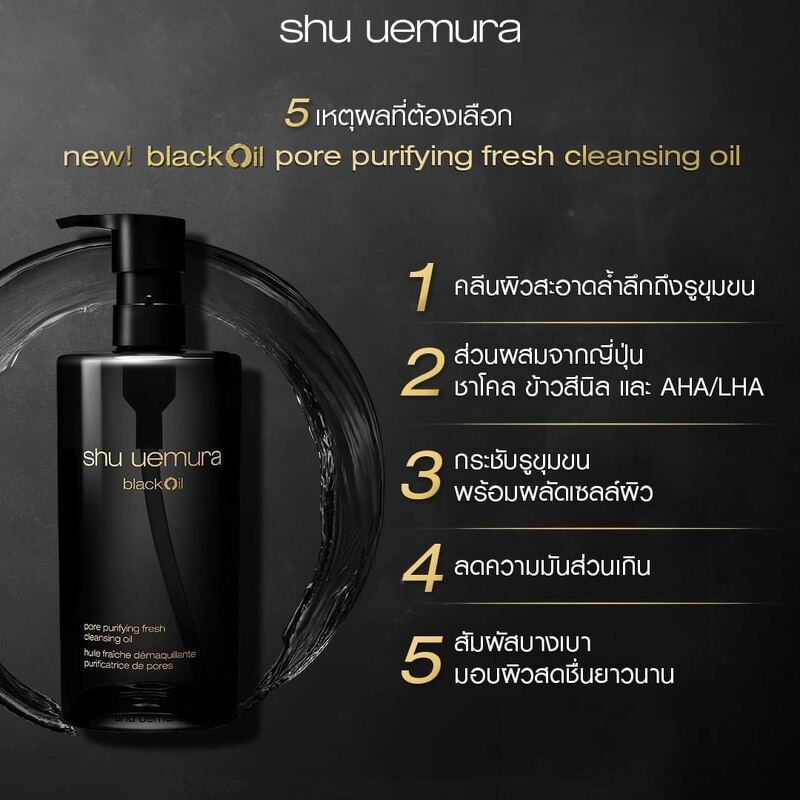 Shu Uemura Black Pore Purifying Oil 450 ml.
