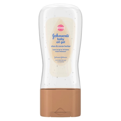 Johnson's Baby Oil Gel with Shea & Cocoa Butter 192 ml. (Made in Italy)