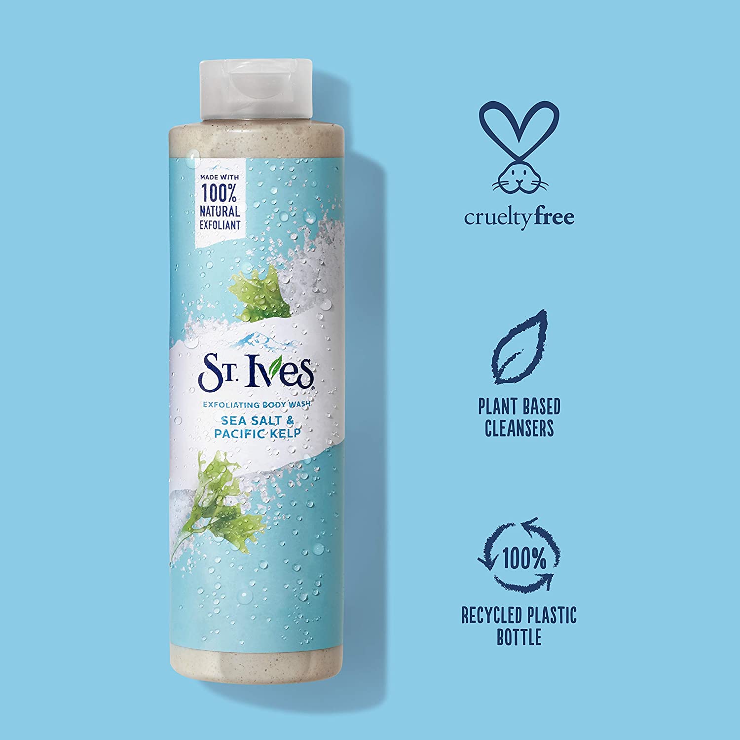 St. Ives Exfoliating Body Wash Sea Salt & Pacific Kelp 473 ml.