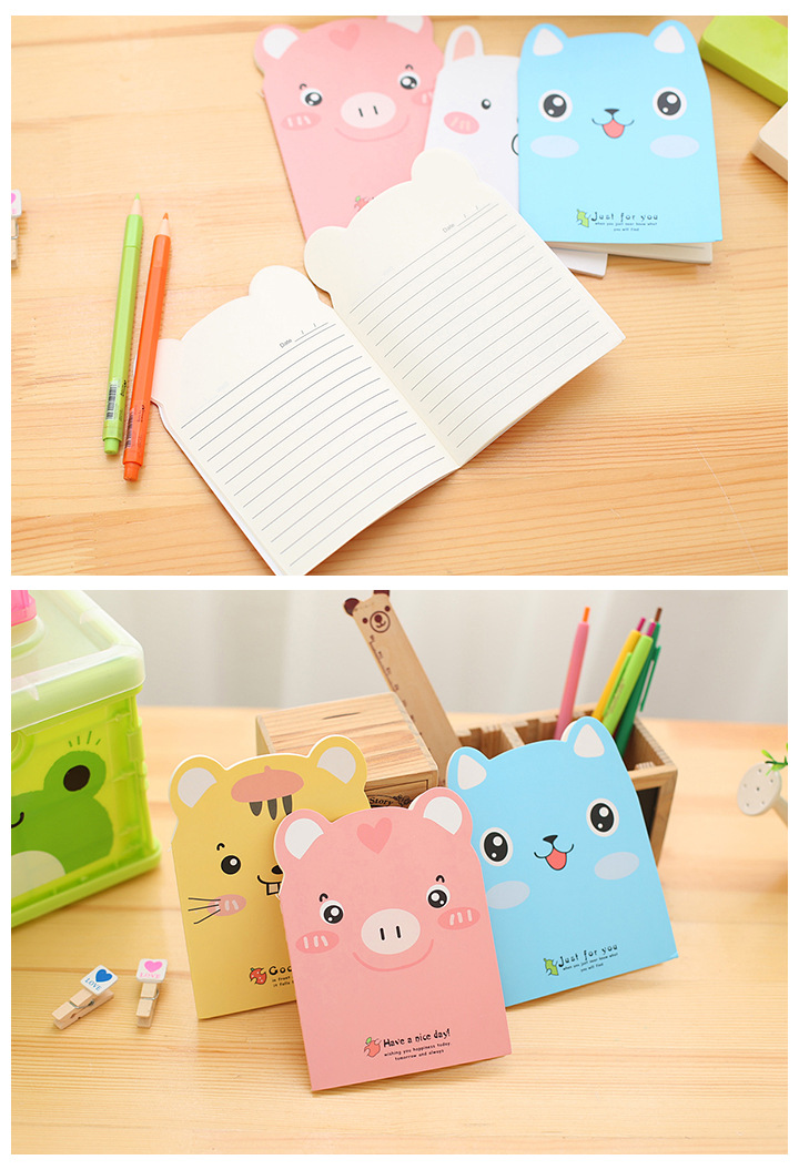 สมุดบันทึกโน๊ตสัตว์ [คละสีคละลาย] เล่มละ 3 บาท Ohwowshop