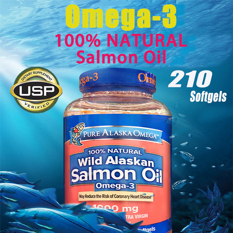 Pure Alaska Omega Wild Salmon Oil 1,000 mg. (210 Softgels)