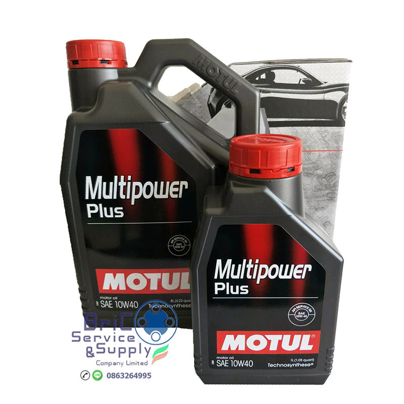 MOTUL Multipower Plus 10w-40 ขนาด 4 ลิตร + ฟรี 1 ลิตร
