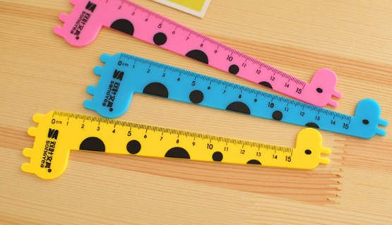 ไม้บรรทัดยีราฟยาว 15cm ชิ้นละ 2 บาท Ohwowshop