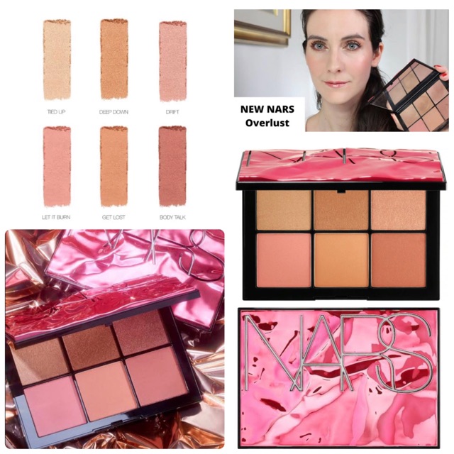 NARS Overlust Cheek Palette 4.5g x 6 Colors