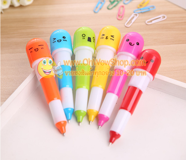 🔥 HoT 🔥 ปากกาแคปซูล ✔️พร้อมส่ง Ohwowshop ปากกาลูกลื่น ปากกาแฟนซี