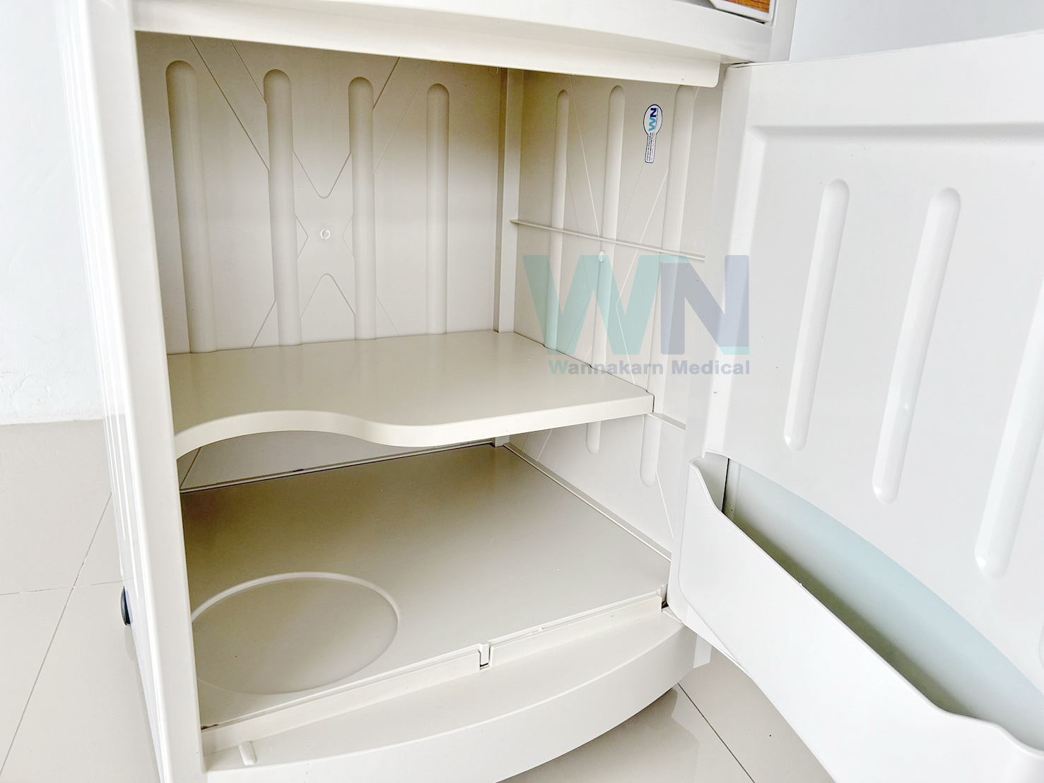 ตู้ข้างเตียง ABS สีน้ำตาลลายไม้