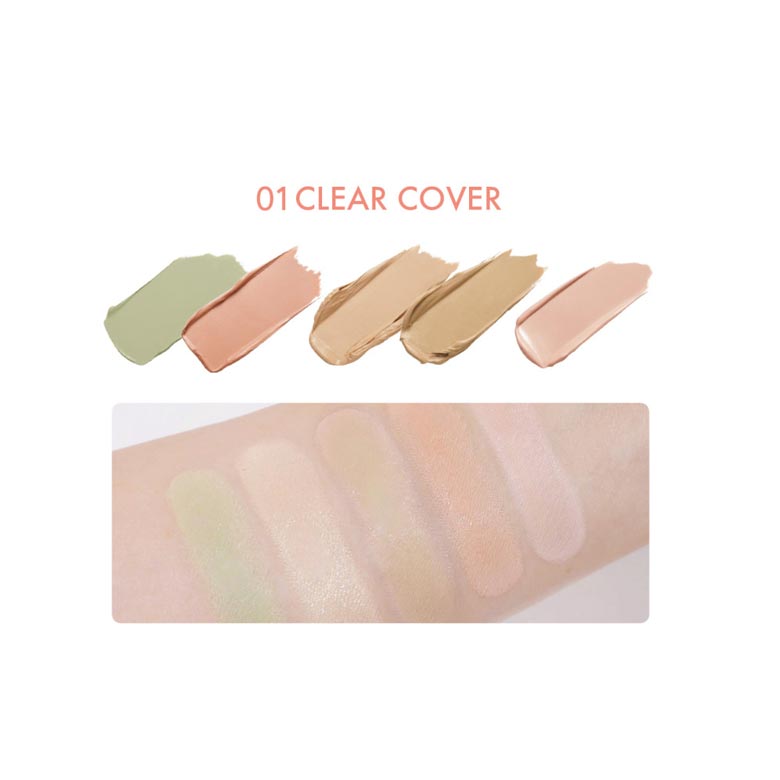 LUNA Conceal Blender Palette 6 g. #01 Clear Cover