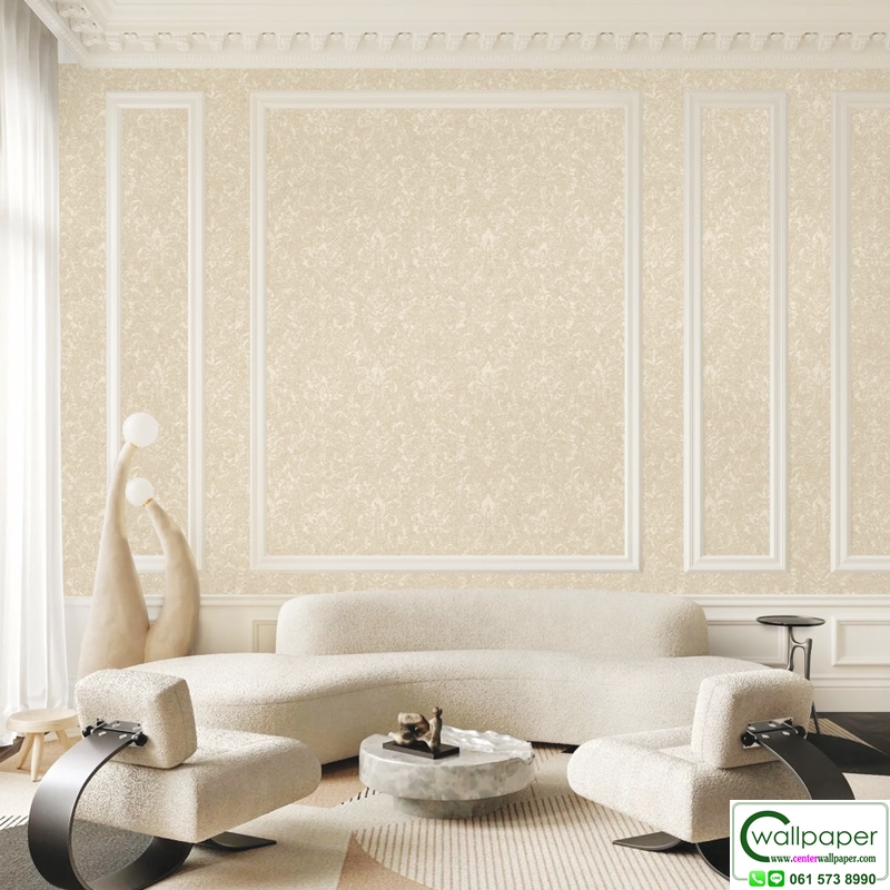 วอลเปเปอร์คลาสสิค พื้นสีน้ำตาล No.88668-3