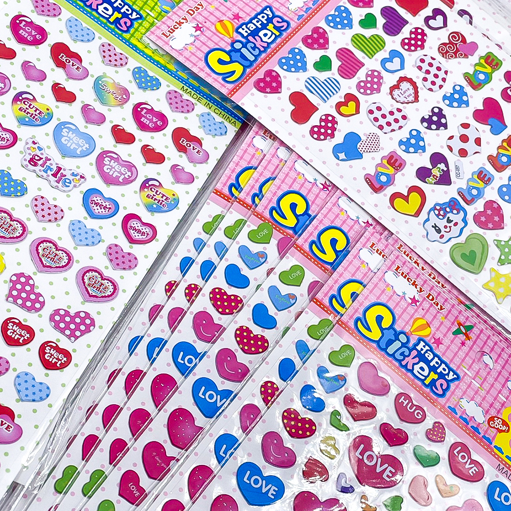 🧡สติกเกอร์นูน💛Sticker🩷หัวใจ🩷🌹สติกเกอร์การ์ตูน🎉เลือกลาย✔️พร้อมส่งในไทย สติ๊กเกอร์ DIY ของปัจฉิม วาเลนไทน์