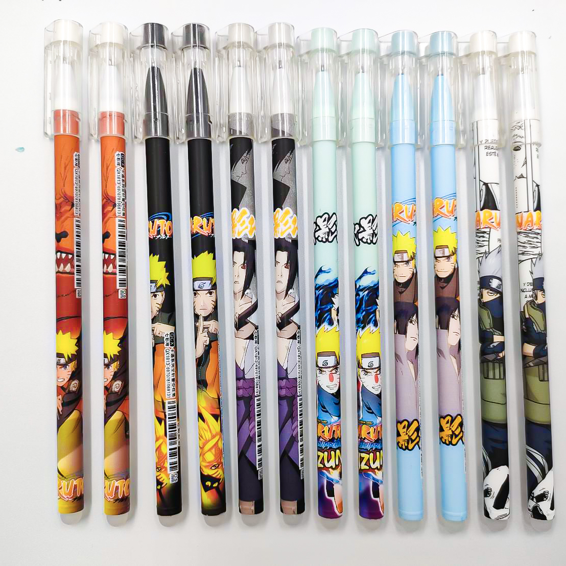 ⭐ปากกาลบได้ลาย นินจาการ์ตูนดัง ไส้สีน้ำเงิน 0.5 ชิ้นละ 6 บาท ✔️พร้อมส่ง(🎲สุ่มลาย) Ohwowshop ลบได้ ปากกาเจลลบได้ เครื่องเขียน