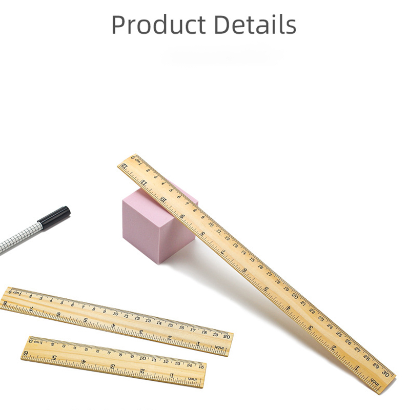 📏⭐ไม้บรรทัดตรงเนื้อไม้⭐15/20 ซม📌เลือกขนาด✔️พร้อมส่งในไทย เครื่องเขียน งานสกรีนสวย คุณภาพดี ทำจากไม้จริง