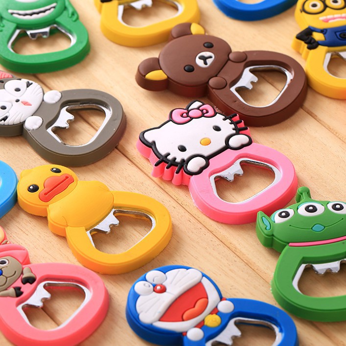 ⭐ที่เปิดฝาขวด⭐แม่เหล็กลายการ์ตูนหลากสี 🎲(สุ่มลาย) ชิ้นละ 5 บาท ✅พร้อมส่ง Ohwowshop แม่เหล็ก เปิดขวด เครื่องครัว