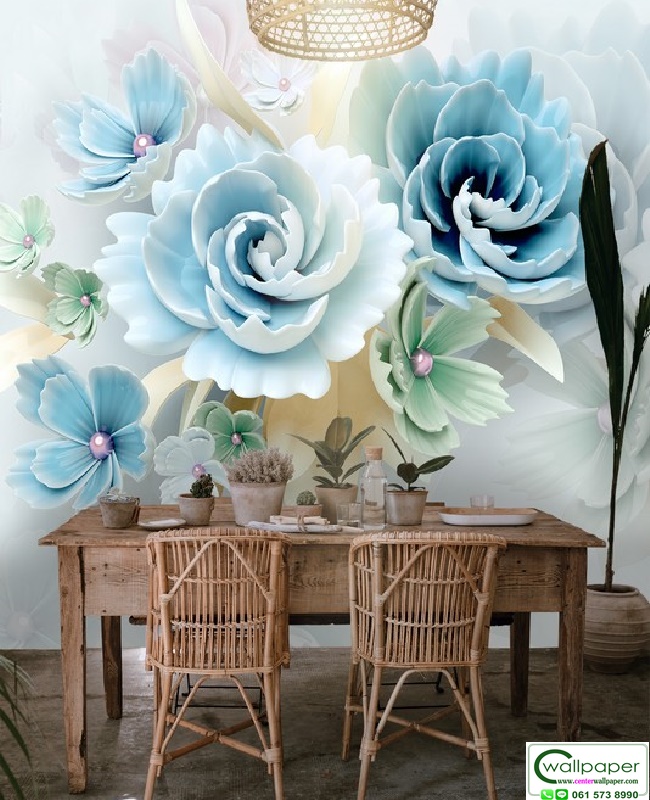 วอลเปเปอร์สั่งพิมพ์ลายดอกไม้ PM-009