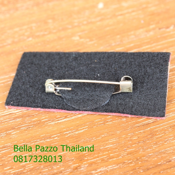 เข็มกลัดธงชาติขนาด 2.5X4.5 cm. เชียร์ทีมไทย หนังแท้ทำมือ แฮนด์เมด