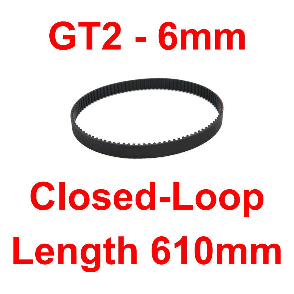 GT2 (Closed-Loop | วงปิด) Timing Belt Width 6mm (Length 610mm)