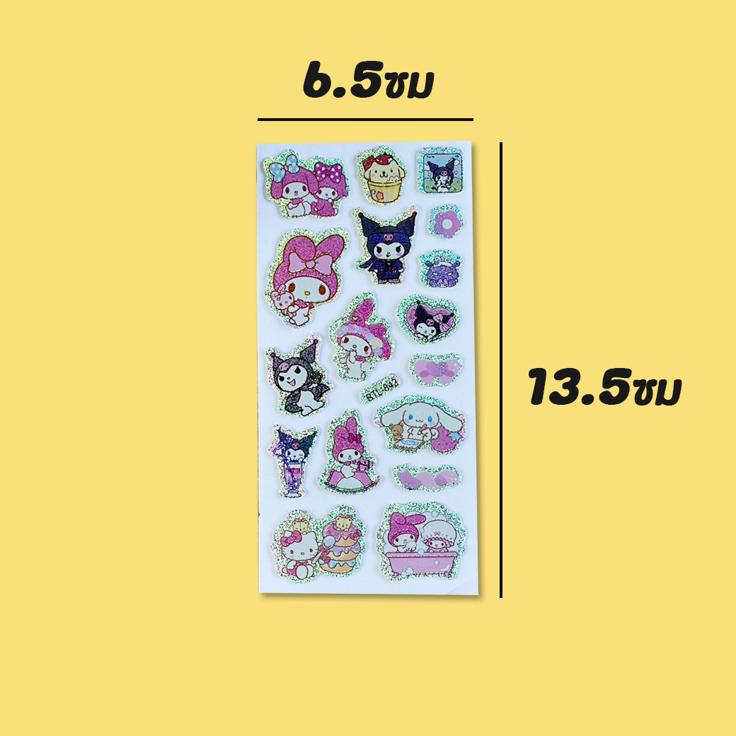 🌈สติกเกอร์นูน🌈การ์ตูนกากเพชรวิววับ(เลือกแบบสินค้า) ✔️พร้อมส่งในไทย สติ๊กเกอร์ สวยงาม ราคาถูก เครื่องเขียน