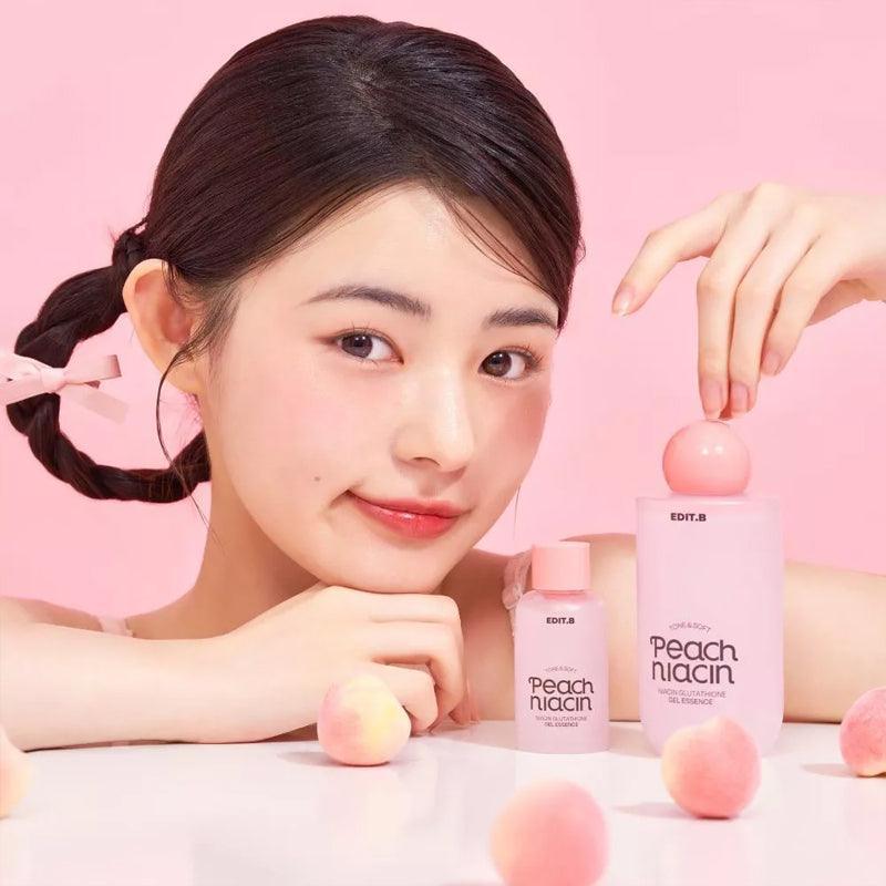 EDIT.B Tone Peach Niacinamide Glutathione Gel Essence 200 ml.