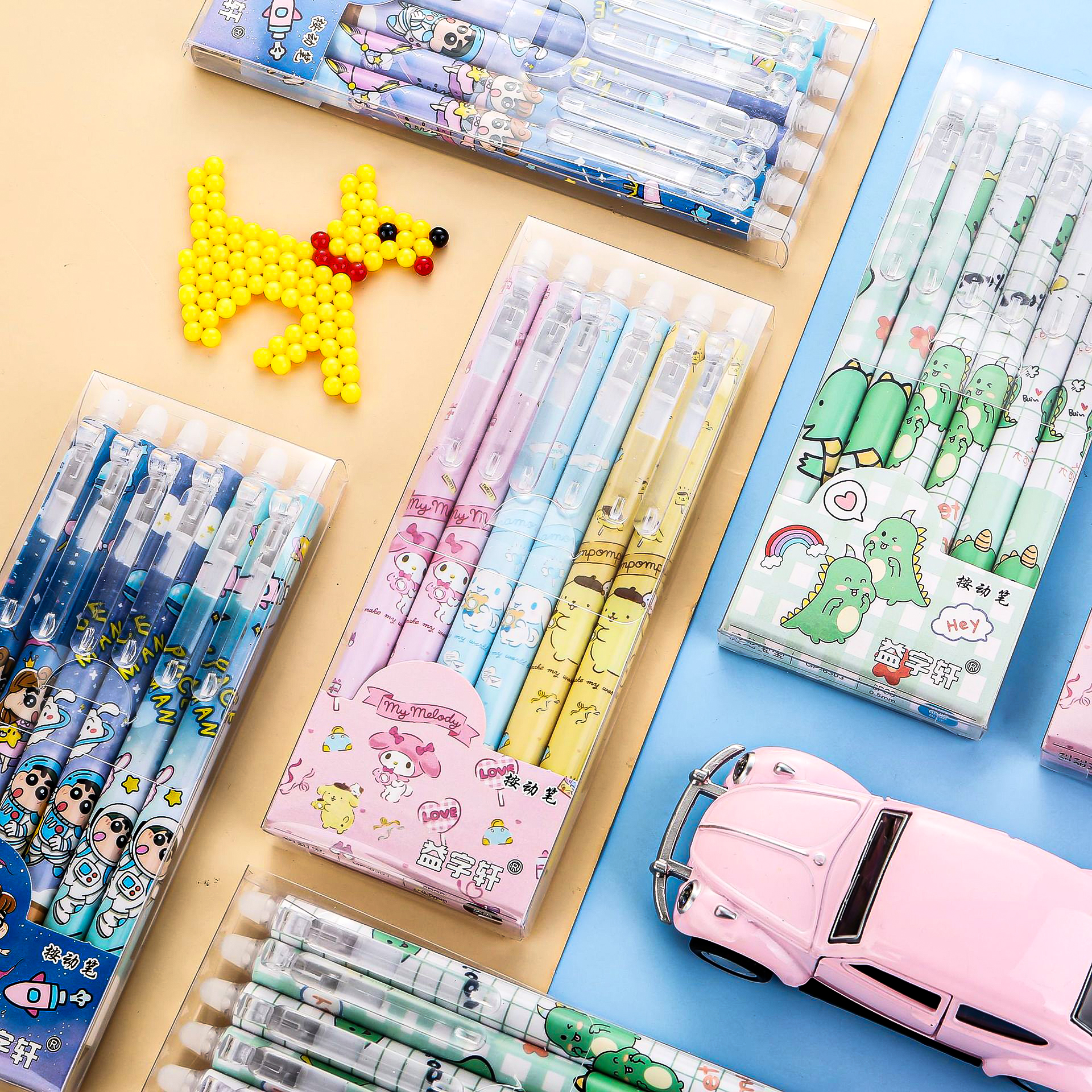 🌈ปากกากดลบได้🌈ลายการ์ตูน ไส้สีน้ำเงิน 0.5📌คละลายตามแบบ ด้ามละ 7 บาท ✔️พร้อมส่ง Ohwowshop ลบได้ ปากกาเจลลบได้ เครื่องเขียน