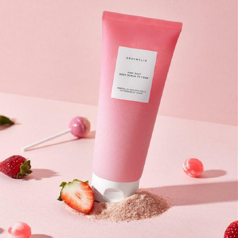 Graymelin Pink Salt Body Scrub To Foam 300 g.