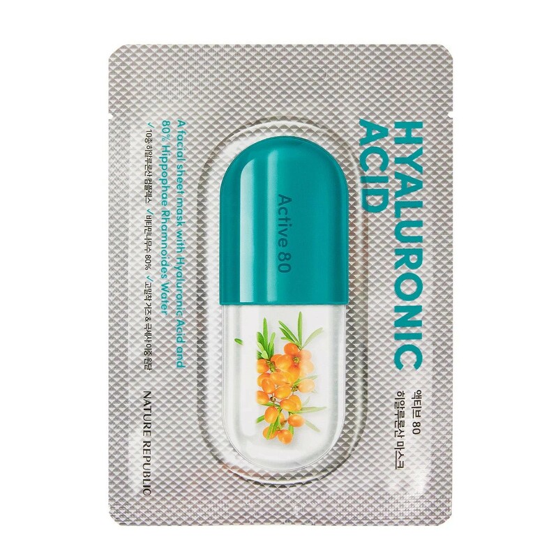 Nature Republic Active 80 Mask Sheet 29 ml. #Hyaluronic Acid