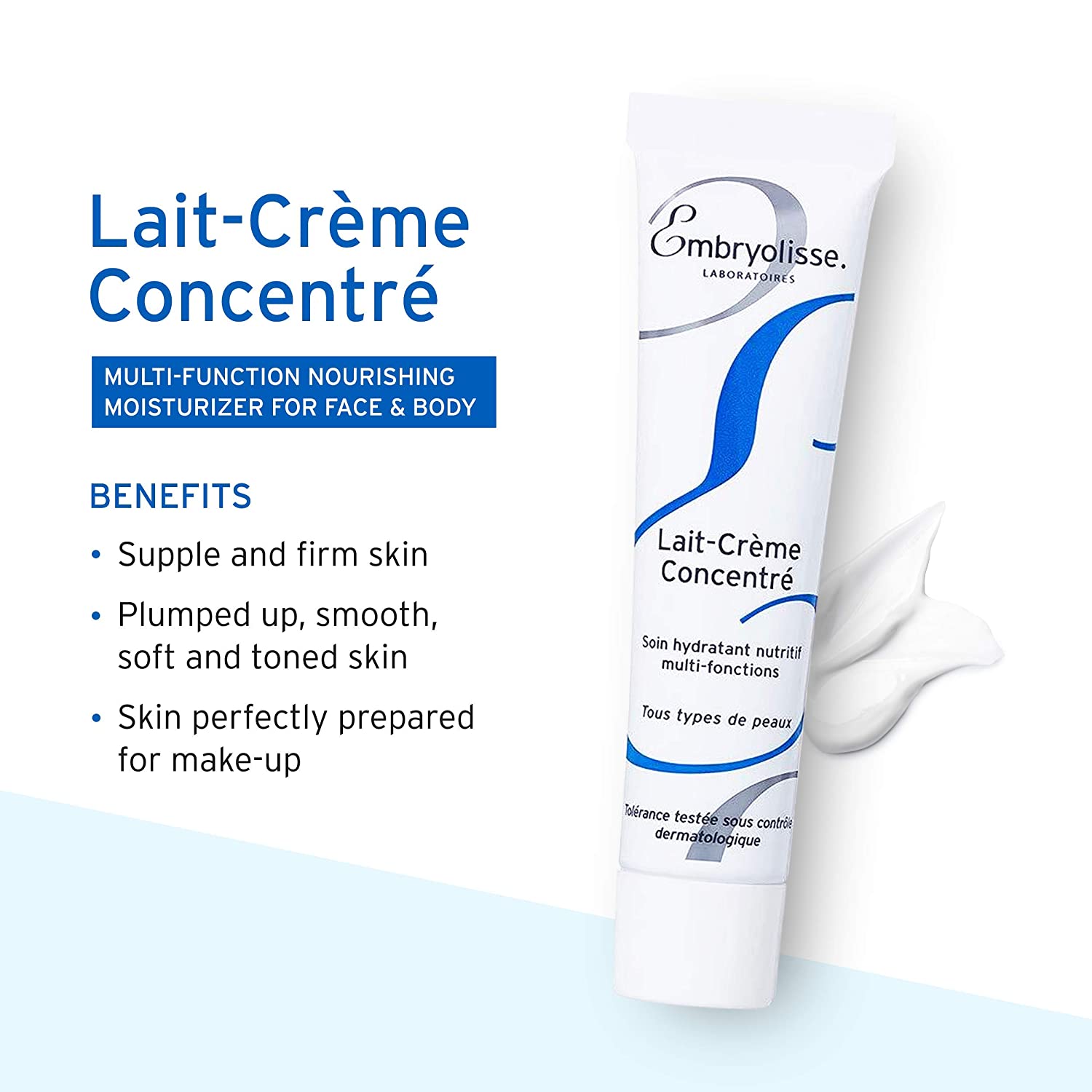 Embryolisse Lait Cream Concentrated Moisturizer Make-up Primer Moisturizing Mask 75 ml.