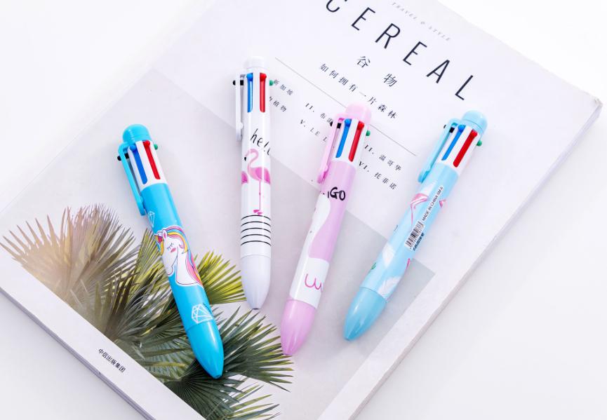 ปากกากด 6 สี ด้ามม้ายูนิคอน ด้ามละ 7 บาท Ohwowshop