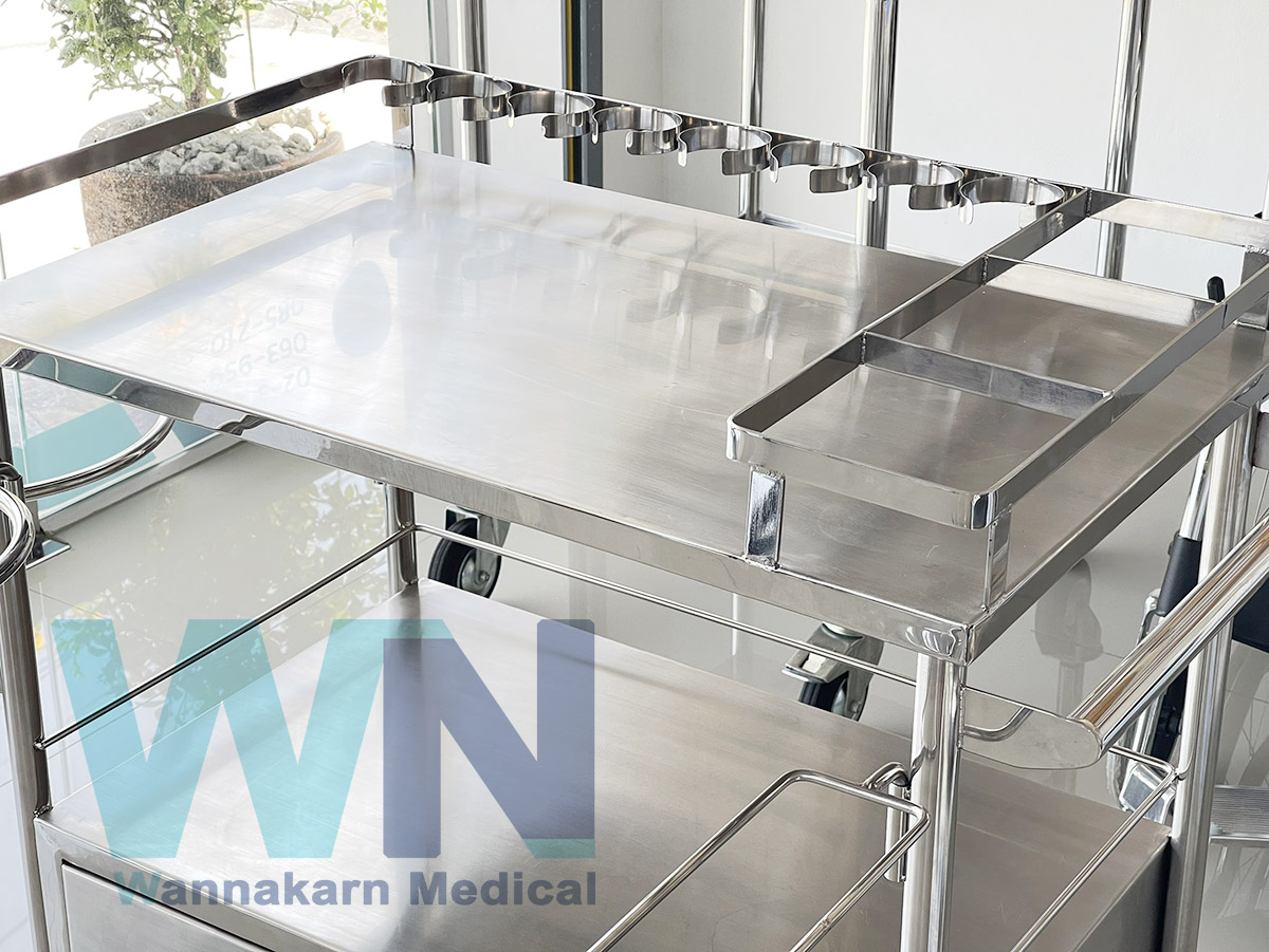 รถเข็นทำแผล Stainless