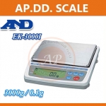 เครื่องชั่งดิจิตอล ตาชั่งดิจิตอล เครื่องชั่งดิจิตอลตั้งโต๊ะ เครื่องชั่งระบบอิเล็กทรอนิกส์ เครื่องชั่ง 3000g ละเอียด 0.1g ขนาดแท่น 13 x 17CM AND รุ่น EK-3000i