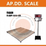 เครื่องชั่งปริ้นน้ำหนัก ตาชั่งพิมพ์น้ำหนัก เครื่องชั่งดิจิตอลปริ้นได้ เครื่องชั่งพร้อมพิมพ์ 1000kg ค่าละเอียด 100g Tiger รุ่น TI-02P-1515 ฐานสแตนเลส