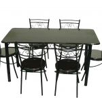 ชุดโต๊ะอาหารลอนดอน ุ6 ที่นั่ง พื้นไม้ สีโอ๊ค