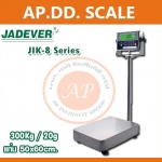 เครื่องชั่งดิจิตอล 300 กิโลกรัม เครื่องชั่งดิจิตอลแบบวางพื้น 300 Kg ค่าละเอียด 20 g ยี่ห้อ JADEVER รุ่น JIK-8 Series ขนาดแท่นชั่ง 50x60cm. (สแตนเลส)
