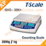 เครื่องชั่งดิจิตอลนับจำนวนตั้งโต๊ะ เครื่องชั่งดิจิตอล 30Kg เครื่องชั่งดิจิตอลนับจำนวน 30Kg เครื่องชั่งนับชิ้นงาน 30Kg ตาชั่งดิจิตอล 30Kg ค่าละเอียด 1g ยี่ห้อ T-SCALE รุ่น QHC-30K+