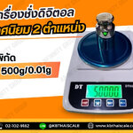 เครื่องชั่งดิจิตอลความละเอียดสูง ตาชั่งแบบความละเอียดสูง 600g ความละเอียด 0.01g จานชั่งขนาดเส้นผ่านศูนย์กลาง 120mm รุ่น DT Series 600g/0.01g