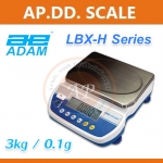 ตาชั่งดิจิตอล เครื่องชั่งดิจิตอลตั้งโต๊ะ เครื่องชั่งระบบอิเล็กทรอนิกส์ เครื่องชั่ง 3 kg ละเอียด 0.1 g ขนาด 245x180mm ยี่ห้อ ADAM รุ่น LBX-H พิกัด 3kg/0.1g