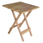 โต๊ะพับสี่เหลี่ยม โต๊ะอาหาร โต๊ะร้านกาแฟ ไม้ยางพารา ขนาด W x D x H : 60 x 60 x 75 เซนติเมตร สีไม้ธรรมชาติ