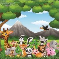ภาพวิวสำเร็จรูป ภาพวาดสัตว์นานาชนิด