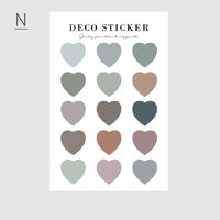 สติ๊กเกอร์เฉดสี เฉดสีเทา หัวใจ DIY