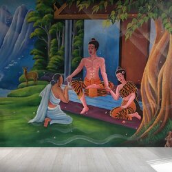 วอลเปเปอร์สั่งผลิตลายพระเวสสันดรชาดก P-THD-33