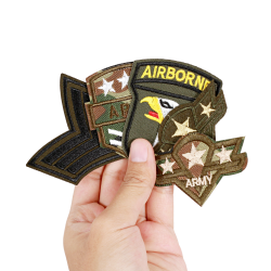 P001 เซตตัวรีดติดเสื้อ ทหาร