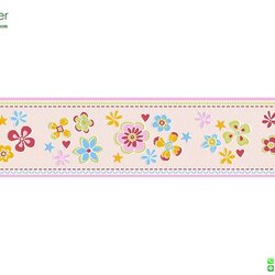 บอร์เดอร์ วอลเปเปอร์ลายดอกไม้