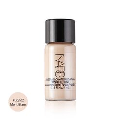 NARS Sheer Glow Foundation 4 ml. # Light - Mont Blanc ผิวขาว