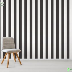 วอลเปเปอร์ลายทาง สีขาว-ดำ