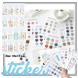 🔥สติ๊กเกอร์เฉดสีรูปทรง🔥ตกแต่งไดอารี่ DIY Die cut sticker 10x15ซม. ราคา4 บาท/แผ่น✔️พร้อมส่ง📌เลือกลาย Ohwowshop sticker สติกเกอร์ DIY หลากสี