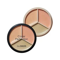 The Saem Cover Perfection Triple pot concealer #01 Correct Beige