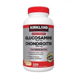 Kirkland Glucosamine 1500mg.+Chondroitin 1200 mg. (220 Tablets)
