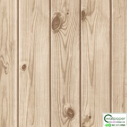 วอลเปเปอร์ลายไม้ระแนงขนาด 8 ซม.สีน้ำตาลอ่อน No.88648-1