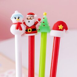 🎅❄ปากกาเจล New Christmas V.2 ไส้สีน้ำเงิน 0.5 ชิ้นละ 4 บาท ✔️พร้อมส่ง Ohwowshop ปากกาเจล เครื่องเขียน